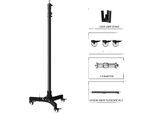 Supporto Per Videoproiettore, Regolabile In Altezza, Robusta Struttura In Metallo, 183 Supporti