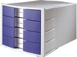 Han 1010-X-14 Cassettiera Impuls 4 Cassetti Alloggiamento: Grigio Chiaro