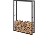Rastrelliera Per Legna Da Ardere TäBy Rastrelliera Per Legna Da Ardere Internamente Esternamente In Metallo 100 X 25 X 150 Cm Supporto Per Legna Da Accatastare Supporto Per Legna Da Ardere Nero
