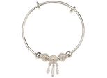 Armreif Firetti "Schmuck Geschenk Edelstahl Armschmuck Armkette", Silber (Silberfarben), ArmbäNder, Damen, Edelstahl, Armreif, Made In Germany