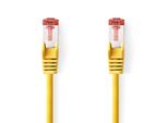 Cavo Di Rete CAT6 | RJ45 Maschio | RJ45 Maschio | S/Ftp | 1,50 M | Rotondo | Lszh | Giallo | Etichetta