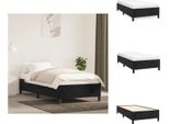 Vidaxl Struttura Letto Nera 90X200 Cm In Velluto - Letti E Strutture Letto