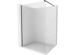 Mexen Kioto Parete Doccia 130 X 200 Cm, Righe 8 Mm, Nero - 800-130-101-70-09