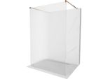 Mexen Kioto Parete Doccia Autoportante 120 X 200 Cm, Righe 8 Mm, Oro Rosa - 800-120-002-60-09