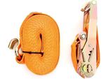Kraft&Dele KD1332 Cinghia Di Serraggio Con Cricchetto E Ganci 8M/35Mm/2T A Due Punti