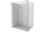 Mexen Kioto Parete Doccia Walk-In 130 X 40 Cm, Trasparente, Oro - 800-130-212-50-00-040