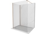 Mexen Kioto Parete Doccia Walk-In 140 X 105 Cm, Trasparente, Rame Spazzolato - 800-140-212-65-00-105