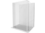 Mexen Kioto Parete Doccia Autoportante 155 X 30 X 30 Cm, Trasparente, Bianca - 800-155-030-222-20-00-030