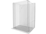 Mexen Kioto Parete Doccia Autoportante 140 X 30 X 30 Cm, Trasparente, Cromo - 800-140-030-222-01-00-030