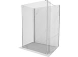 Mexen Kioto Parete Doccia Walk-In 105 X 100 X 40 Cm, Trasparente, Cromo - 800-105-100-221-01-00-040