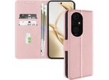 Avizar, Custodia In Ecopelle Con Funzione Di Supporto Per Honor 200, Oro Rosa