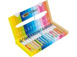 Bic 518277 Penna A Sfera Retrattile Bic 4 Colori, Confezione Da Collezione, Set Di 15 Pezzi