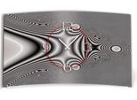 Orologio Da Parete Di Design Grigio Psychodelic Orologio Da Parete Moderno Di Design Silenzioso Senza Ticchettio Dixtime 3D-0210
