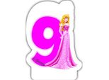 Candele Di Compleanno Numerate Principesse Disney N. 9