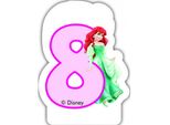 Candele Di Compleanno Numerate Principesse Disney N. 8