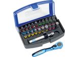 Set Di Bit Heytec Equipaggiato Con Cricchetto Per Mini Bit Da 32 Pezzi