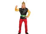 Costume Da Guerriero Gallico Elmetto Vichingo Figura Di Avventura Fantasy Comica Eroi Abbigliamento Outfit Divertente Look Colorato Design Colorato Per Carnevale, Taglia: 48 - 50 (M) Colore: Nero