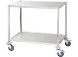Carrello Di Servizio Con Tre Ripiani, 800 X 500 Mm, Senza Maniglia