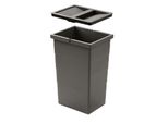 Cestino Interno Hailo 1138999 Grigio Scuro Con Coperchio 207 X 242 X 350 Mm