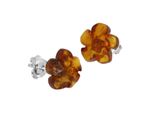 Paar Ohrstecker OSTSEE-SCHMUCK "Ostsee-Schmuck Ohrstecker BlüTe Ohrstecker BlüTe", Weiß, Ohrringe, Damen, 10 X 10Mm, Silber 925 (Sterlingsilber)