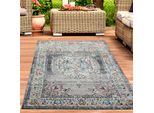 Tappeto Orientale Per Esterni Tappeto Da Salotto Ornamentale In Grigio Dimensioni - 120 X 170 Cm