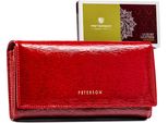 Peterson | Portafoglio Da Donna, Vernice, Rosso, 18,5X10 Cm