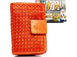 Rovicky | Portafoglio Da Donna Con Serratura, Arancione, 9,5X13,5 Cm