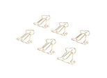 100 Graffette A Forma Di Cane, Resistenza Allo Scivolamento Migliorata, Antiruggine, Riutilizzabili, Graffette Metalliche Per L'ufficio, Oro