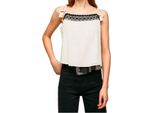 Pepe Jeans Beni Camicia Senza Maniche Beige M Donna Beige M