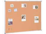 Lavagna Memo Pinboard 120X90 Cm - Lavagna In Sughero Con Cornice In Alluminio - Lavagna Da Parete Per Appunti E Promemoria - Organizzazione E Decorazione
