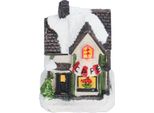Casa Del Villaggio Di Natale, Faro Luminoso Di Natale, Casa Della Luce Della Resina Di Natale Del Led, Casa Del Villaggio Della Luce Del Led, Casa Del Villaggio Della Scena Di Natale, Decorazione Della Casa Di Natale
