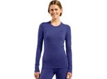 Odlo Bl Top Crew Neck L/S Merino 200 Long-Sleeved Thermal Underwear Size S Blue