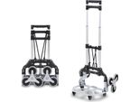 Carrello Portascale Jayseuw Con Sistema Di Ruote 3+3, Regolabile In Altezza, In Alluminio Leggero, Portata 70 Kg