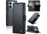 Custodia In Pelle Per Xiaomi Redmi 15C 5G/4G Portafoglio Carta Cover Protettiva Con Funzione Stand Nero