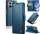 Custodia In Pelle Per Xiaomi 15T Portafoglio Porta Carte Custodia Protettiva Con Funzione Stand Blu