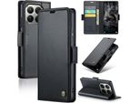 Custodia In Pelle Per Xiaomi 15T Pro Portafoglio Custodia Porta Carte Custodia Protettiva Con Funzione Stand Nero