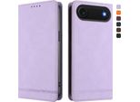 Custodia Per Iphone Air, Custodia Retro In Finto Cuoio Con Supporto E Slot Per Carte Di Credito Viola