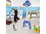 Jayseuw 4 In 1 Set Di Canestri Per Bambini Supporto Per Pallacanestro Regolabile In Altezza Con Porta Da Calcio, Gioco Di Lancio E Golf - Set Completo Di Palline - Parco Giochi Al Coperto Multifunzionale Per I Più Piccoli
