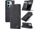 Custodia Per Xiaomi Redmi 15C 5G/4G Retro Custodia In Finto Cuoio Con Funzione Di Stand Cover Protettiva Nero