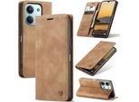 Custodia Per Xiaomi Redmi 15C 5G/4G Custodia Retrò In Finto Cuoio Con Funzione Stand Cover Protettiva Marrone