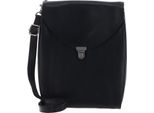 Harold's Pelle Borsa A Tracolla Fold Handbag Clutch Up Black Nero