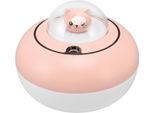 Mini Umidificatore Gatto Carino Scultura Portatile Silenzioso Umidificatore D'aria Da Tavolo Per Casa Ufficio Usb Plug In Rosa