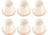 6PCS Tessuto Paralume Parete Lampada Copertura Lampadario Paralume Per La Decorazione Della Casa Accessori Luce