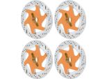 4PCS Universale In Lega Di Alluminio Rc Auto Freno Disco Metallo Esagonale Adattatore Per 1/10 Telecomando Autogolden