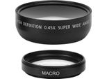 Adattatore Grandangolare Da 49 Mm Obiettivo Grandangolare Da 49 Mm Jsr 1155D 49 Mm 0,45 X Obiettivo Grandangolare Adatto A Tutti Gli Obiettivi Di Fotocamere Con Diametro Di 49 Mm