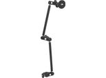 Braccio Articolato Regolabile, 2 Sezioni, Lunghezza 57 Cm, Vite Da 1/4 E 3/8 Di Pollice, Materiale Resistente, Rotazione Di 360 Gradi, Utilizzo Con Morsetti Da Tavolo, Per Trasmissione Dal Vivo