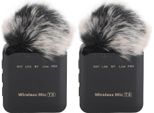 Doppio Microfono Lavalier Wireless Per Telefono, Laptop, Computer, Omnidirezionale, Lapel, Registrazione Video, Intervista, Vlogging