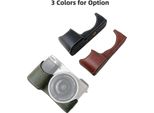 Custodia Per Fotocamera Digitale A6400/A6300/A6100/A6000, Custodia Protettiva In Antigraffio, Custodia In Pelle Per Fotocamera A6400/A6300/A6100/A6000 (Verde)