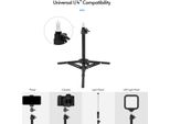 Cavalletto Per Luci Video Regolabile Cavalletto Per Treppiede A 2 Sezioni Da 50 Cm Carico Utile 1,5 Kg Con Interfaccia Universale Da 1/4 Di Pollice Per Videocamera Con Supporto Per Telefono A Luce Led