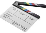 Lavagna Acrilica Cancellabile A Secco Per Film, Lavagna Pieghevole Per Scene D'azione Di Montaggio Di Film Tv, Lavagna Di Ardesia Con Pennarello, Matita Colorata, Bianco